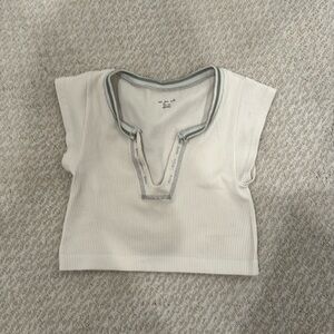 Out from under crop top